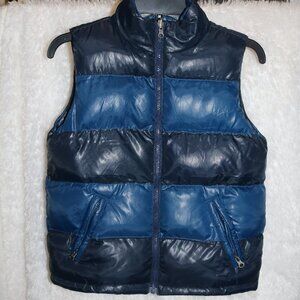 Children's Place blue puffer vest size medium 7/8 chest blue two-tone